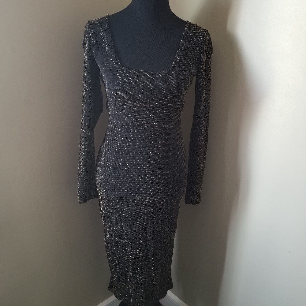 Strappy Back Sparkle Midi Dress